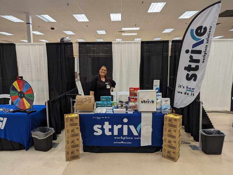 Account Representative Anna at Strive Booth at Twin Falls Chamber Business to Business Expo - 04/25/2024